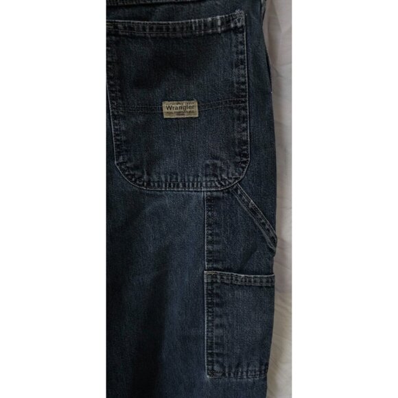 Wrangler 38x32 Relaxed Fit Baggy Medium Wash Straight Carpenter Jeans 94LSWQW - Picture 14 of 14